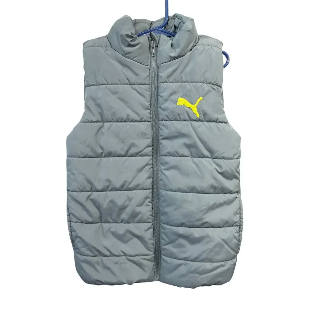 Gray Puffer Vest - Puma - S (7/8)